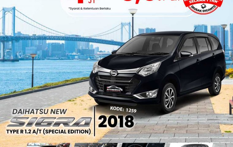 DAIHATSU NEW SIGRA (ULTRA BLACK SOLID)  TYPE R SPECIAL EDITION 1.2 A/T (2018)