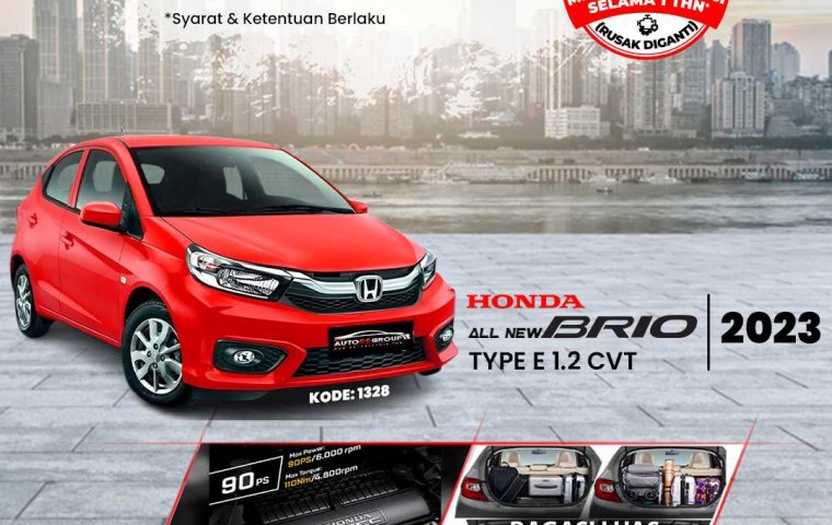 HONDA ALL NEW BRIO (RALLYE RED)  TYPE E 1.2 CVT (2023)