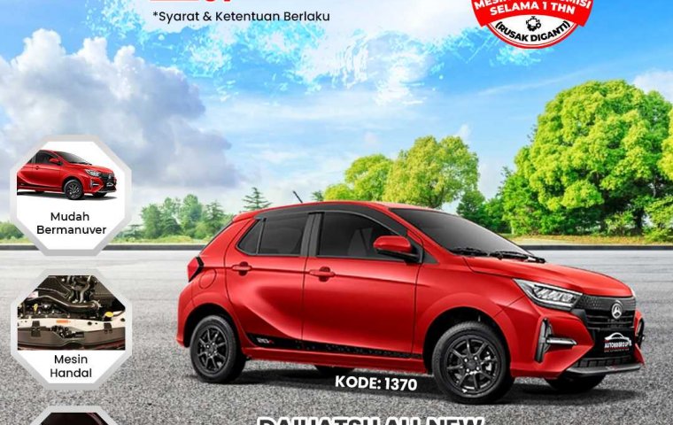 DAIHATSU ALL NEW AYLA (RUBY RED METALLIC)  TYPE X ADS 1.0 M/T (2023)