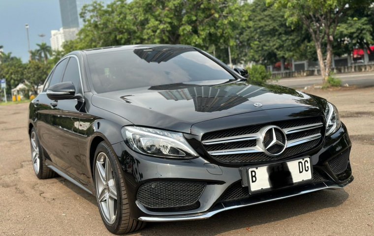 DIJUAL MURAH MERCEDES BENZ C200 AT HITAM 2018 UNIT SIAP PAKAI