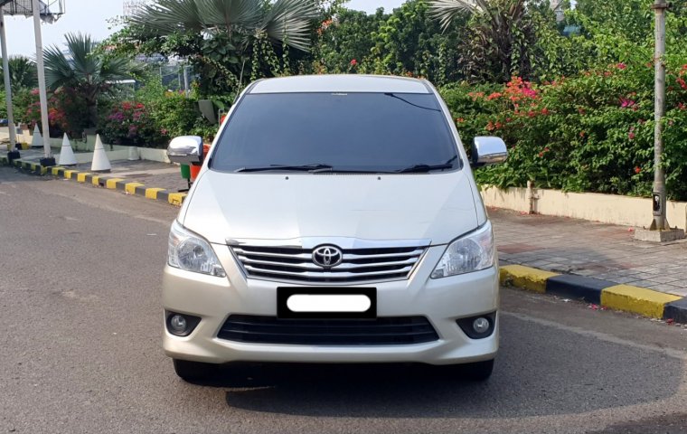 Toyota Kijang Innova G A/T Diesel 2013 matic silver km 77 ribuan pajak panjang cash kredit proses bs