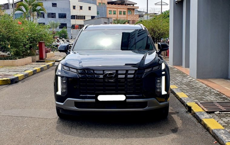 Hyundai Palisade Signature 2024 hitam km 3 ribuan pajak panjang cash kredit proses bisa dibantu