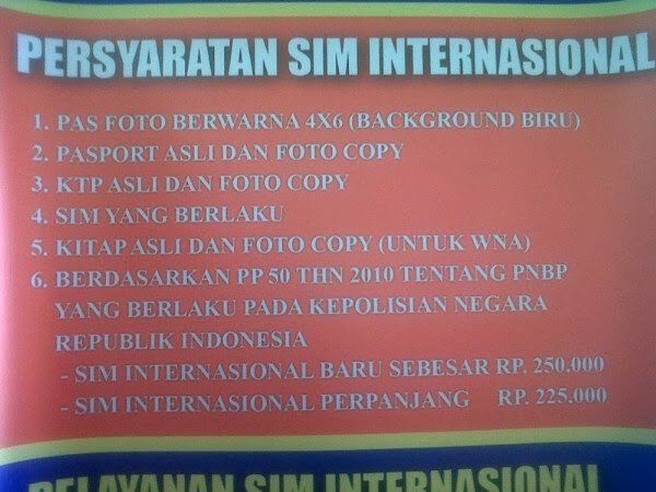 Inilah Proses Membuat SIM Internasional