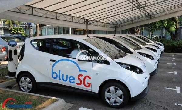 Singapura Memperkenalkan Layanan Berbagi-Pakai Mobil Listrik, BlueSG