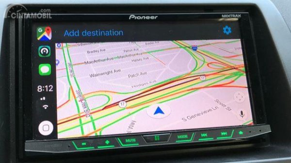 Tampilan Perdana Google Maps dan Waze Pada iOS 12 Apple CarPlay