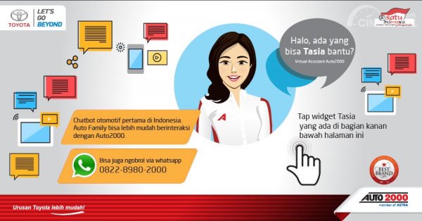 Lewat Tasia, Komunikasi Urusan Toyota dengan Auto2000 Makin Mudah