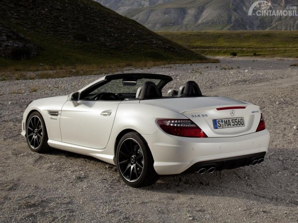 roadster Mercedes-Benz SLK-Class 2011 berwarna putih