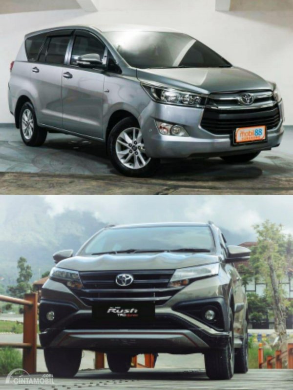 Komparasi Bekas vs Baru: Mobkas Innova Reborn 2.0 G vs All New Toyota Rush TRD Baru