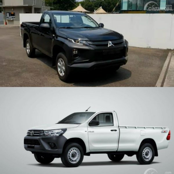 Komparasi Mitsubishi New Triton HDX S-Cab 4WD M/T 2019 vs Toyota Hilux Single Cabin Diesel 4x4 2019
