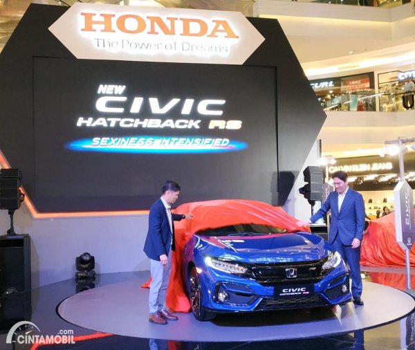 Gambar menunjukkan prosesi launching Honda Civic Turbo Hatchback RS 2020