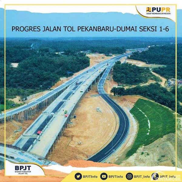 Progres Pembangunan Jalan Tol Pekanbaru-Dumai, 1 Seksi Selesai ...