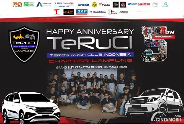 TeRuCi Chapter Lampung Rayakan Ultah ke-5 di Pantai