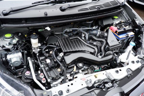 Gambar menunjukkan mesin 3NR-VE Toyota Agya TRD 2020