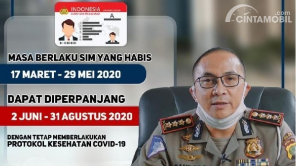 Dispensasi Perpanjangan SIM Mati Ditambah Hingga 31 Agustus 2020