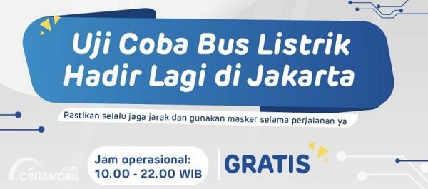 Transjakarta Uji Coba Bus Listrik Gratis! Ini Rutenya