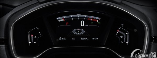 Gambar MID Honda CR-V facelift 2020 dapat menampilkan kompas untuk navigasi perjalanan