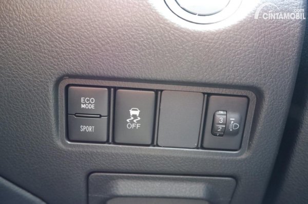 Foto tombol power mode dan eco mode Toyota Yaris TRD Sportivo AT 2020