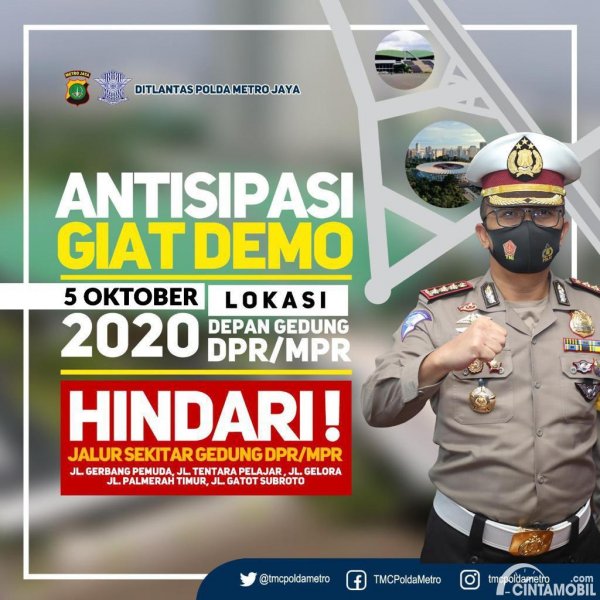Antisipasi Gelar Aksi Buruh, Ini Rekayasa Lalu Lintas Sekitar Gedung DPR