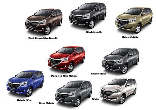 Pilihan Warna Mobil Avanza Paling Keren