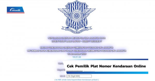 Cara Cek Pemilik Plat Nomor Kendaraan Online Melalui Ponsel