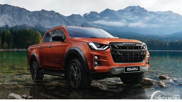 Gambar menunjukkan tampilan eksterior dari Isuzu D-Max