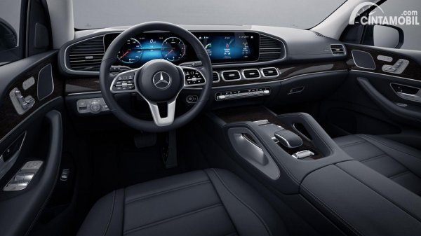 Gambar menunjukkan desain bagian interior dari Mercedes-Benz GLS