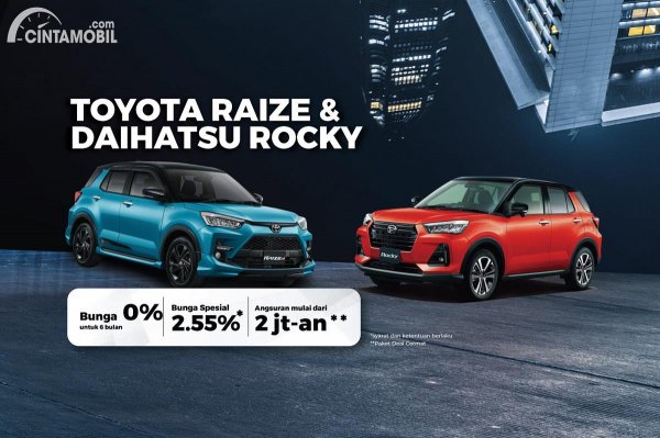 Beda Tipe dan Harga Toyota Raize vs Daihatsu Rocky