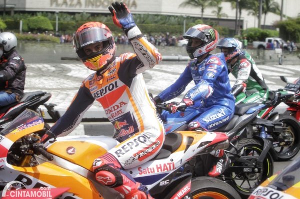 Marq Marquez Cicipi Trek Monasco Bersama Pembalap MotoGP Lainnya