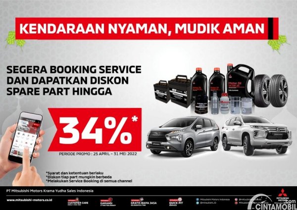 Promo Lebaran Mitsubishi: Gratis General Check Up Hingga Diskon Spare Part