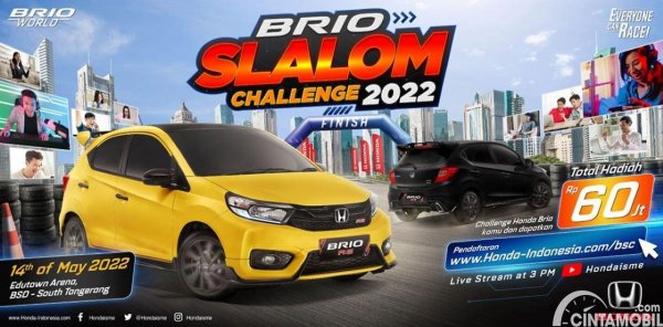 Simak Cara Lengkap Daftar Honda Brio Slalom Challange 2022