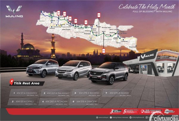 Ini 7 Titik Posko Mudik Wuling Selama Mudik Lebaran 2022