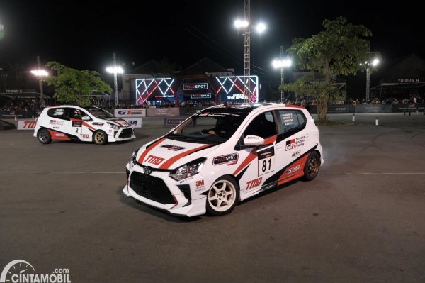 Toyota Agya GR Sport Bawa Peslalom TGRI Sapu Bersih Podium Kejurnas F Seri ke-3 Kejurnas Slalom