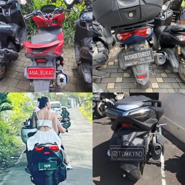 Keterlaluan! Polda Bali Menangkap WNA yang Mengganti Plat Kendaraan Palsu
