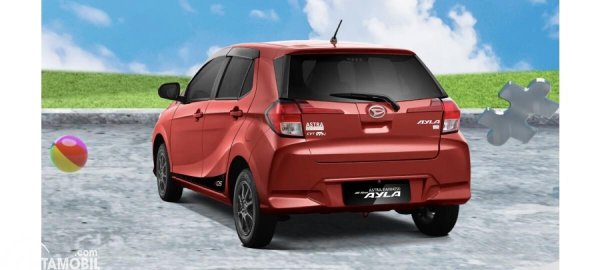 bagian belakang Daihatsu Ayla 2023 terbaru