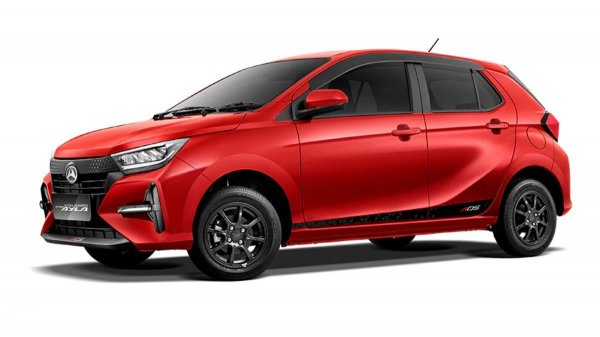 bagian samping eksterior Daihatsu Ayla 2023